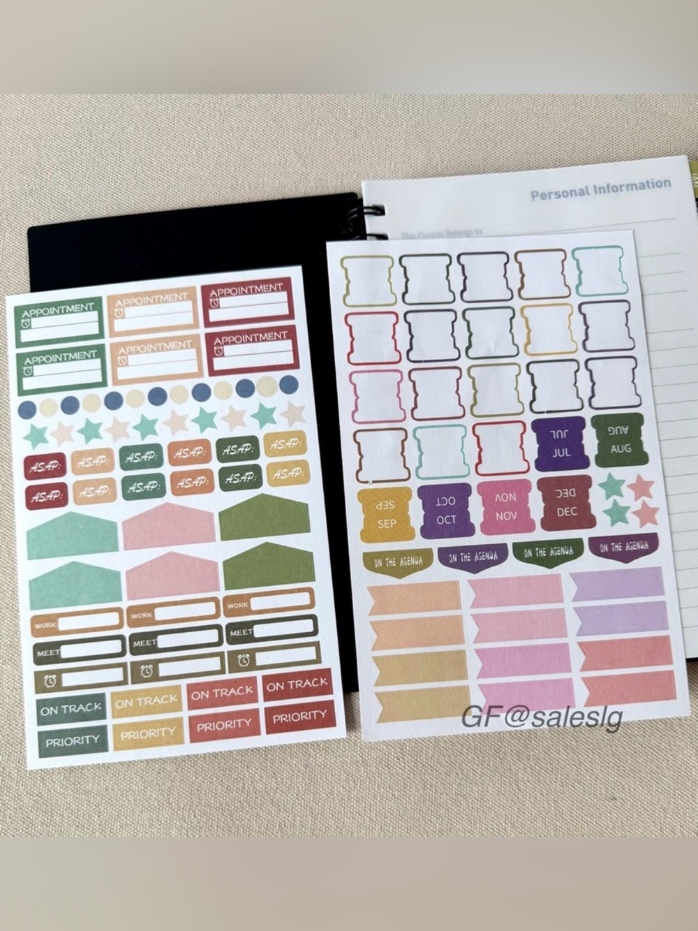 NWT Coach Notebook In Signature Tan with Planner - Picture 13 of 16